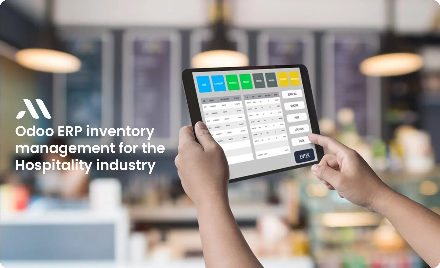 Odoo ERP inventory management for the Hospitality industry
